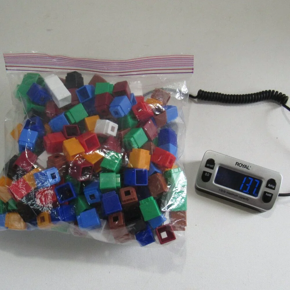 Lot Of Learning Educational Resources Unifix Math Plastic Snap Cubes Tub Blocks
